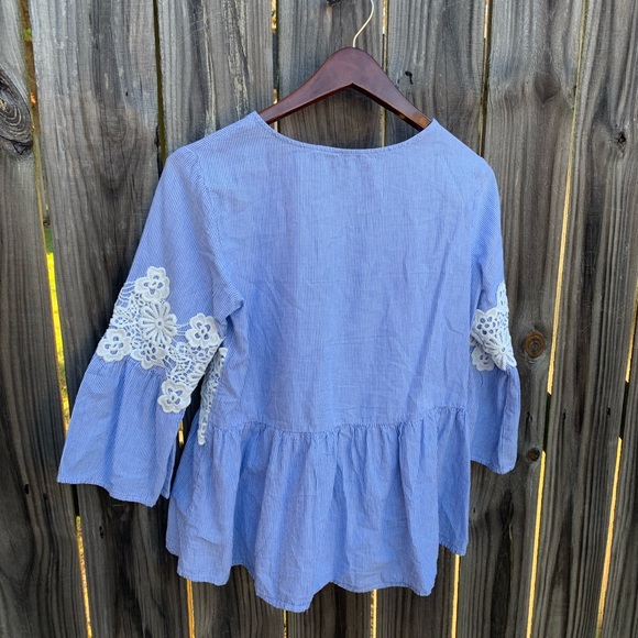 Blue stripe blouse - Picture 3 of 3